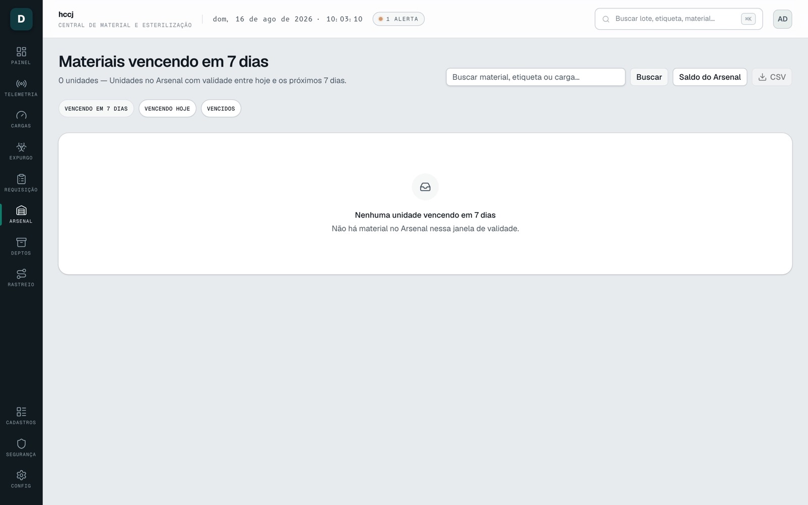 Gerencial de validade